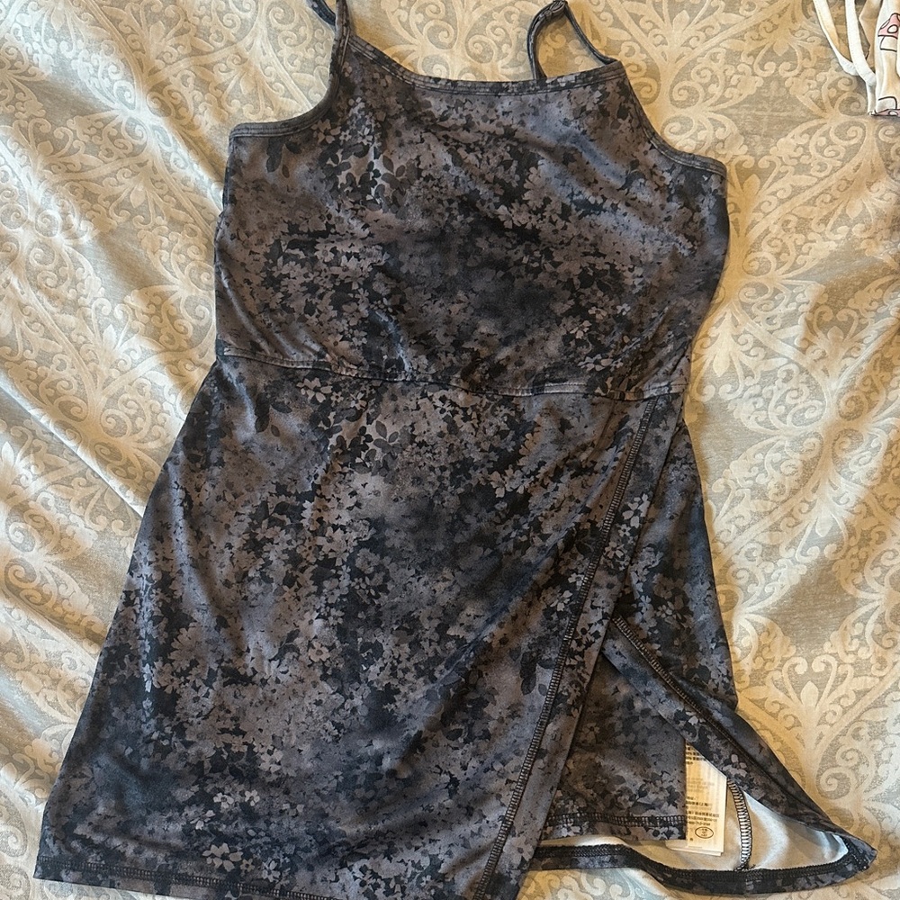 Abercrombie Kids Black and Gray Casual Dress with built in shorts